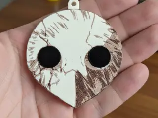 Evangelion Angel Mask/Skull Keychain