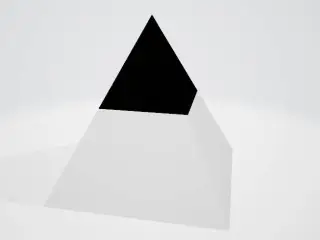 pyramid black and white