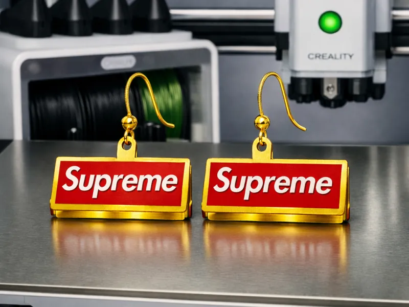 Supreme Küpe 2 (Yatay)