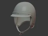 Retro Rider Helmet 3D Printable Model-0