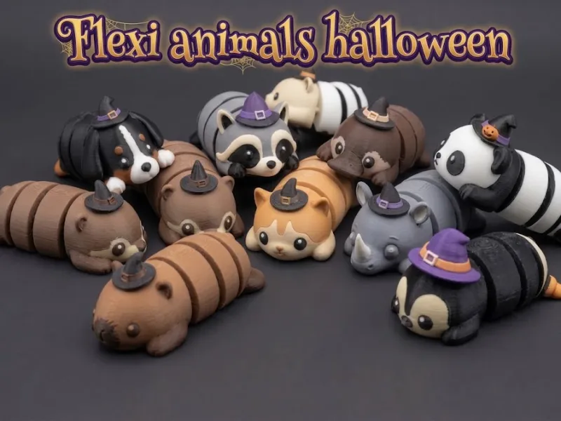 Animales flexibles articulados de Halloween || Mega pack