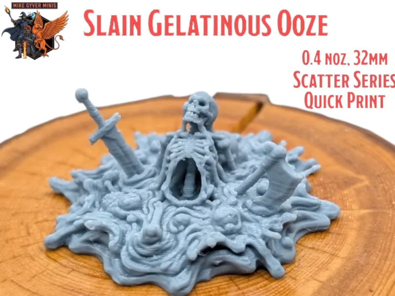 Slain Gelatinous Ooze - MGM Print-Ready Mini