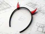 Devil Horn Decorative Headband, Halloween Decoration Prop-0