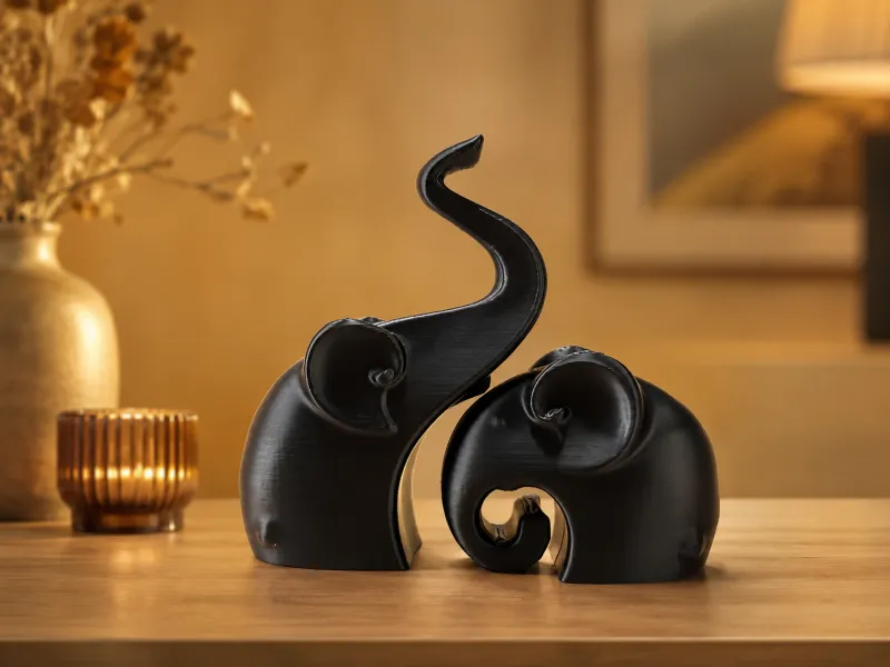 Elephant Family Sculpture