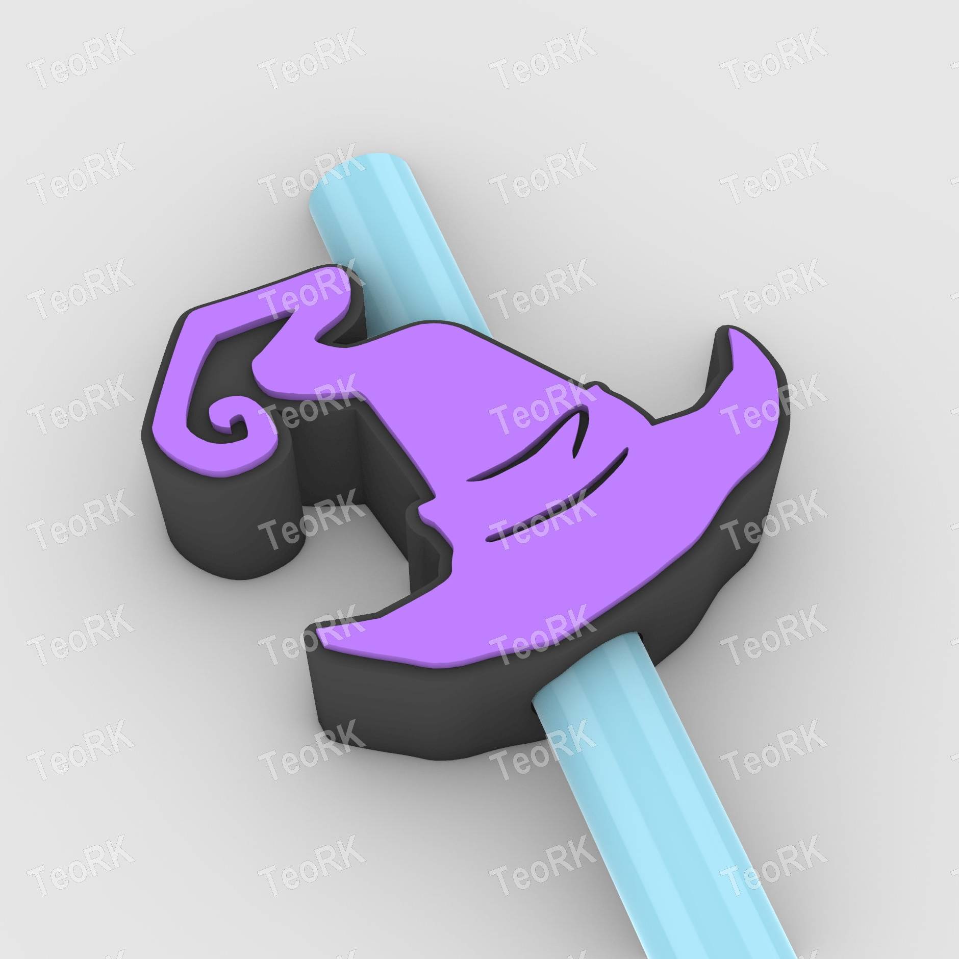 Straw Topper Halloween witch hat