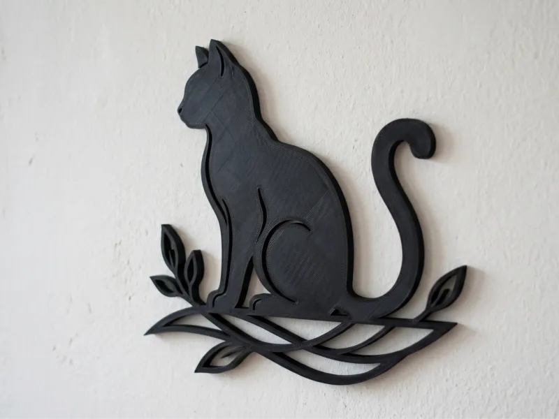 Black Cat Wall Art