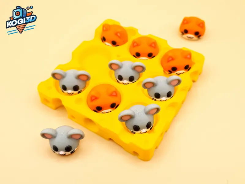 Katze & Maus Tic-Tac-Toe-Spiel