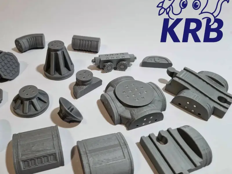 KRB - Kraken rockets blocks - Planet and wooden train pack