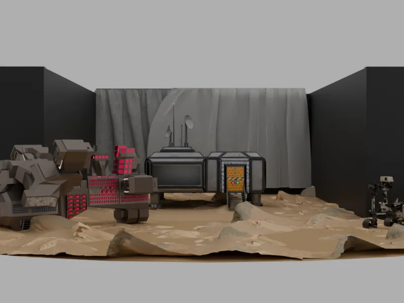 Set Design of a Space themed production show