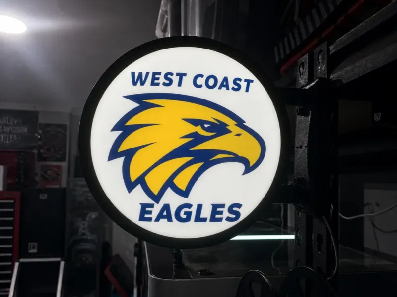 West Coast Eagles Lightbox Sign System