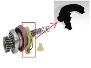 DBK HD 620-24 Gear shaft key element