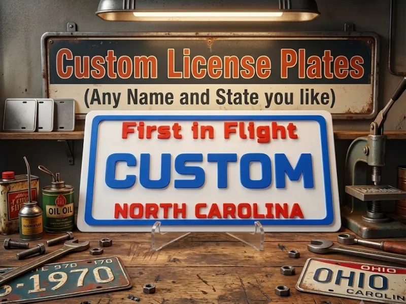 Custom License Plates (Any Name and State you like)