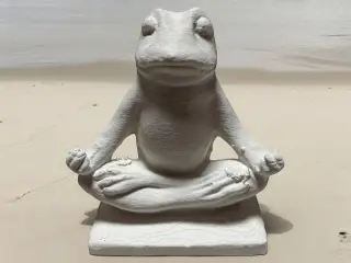 Meditating frog