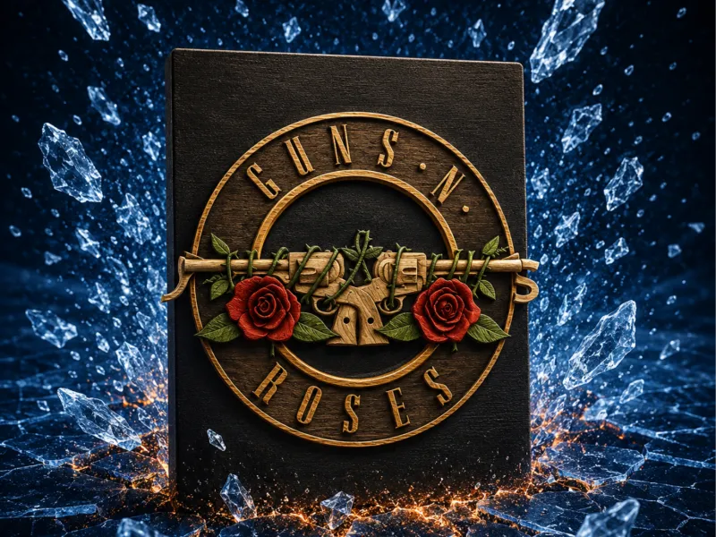 Guns N' Roses logo (3mf colored 100×150) plate