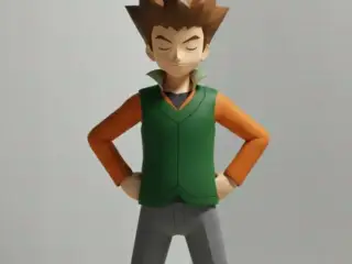 Brock (pokemon) - low poly