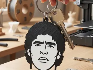 LLavero de Leyendas del Futbol - Maradona