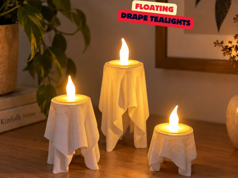 BOUGIES VOTIVES À DRAPÉ FLOTTANT 🕯️
