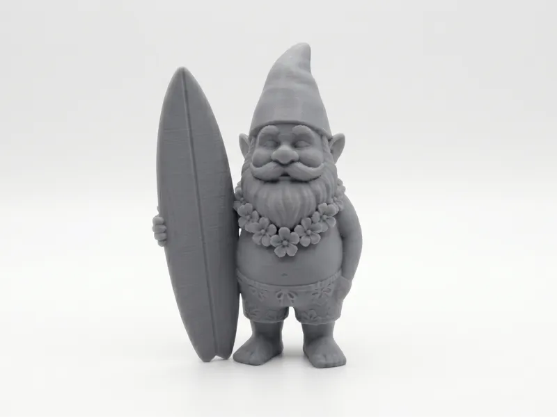 Surfer garden gnome