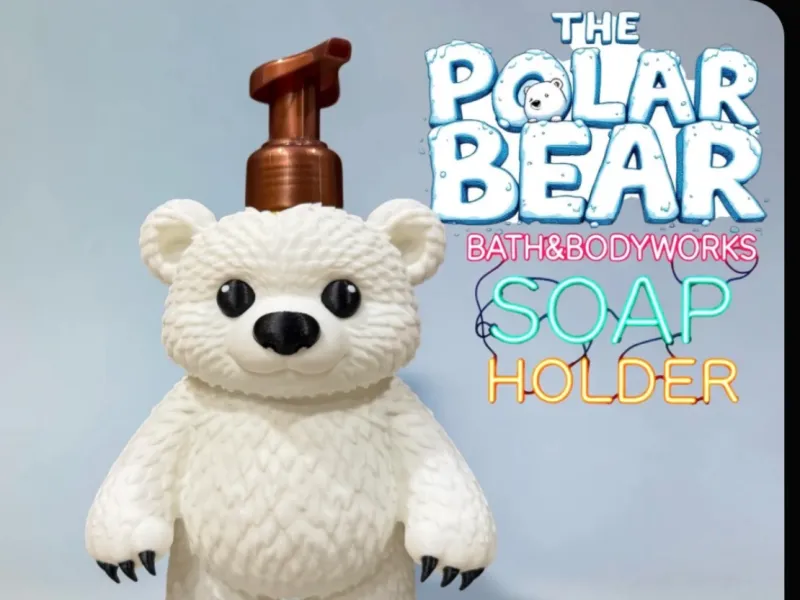 Portasapone orso polare Bath and Body Works