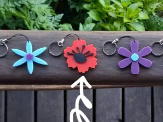 cute flower keychain (set 1)