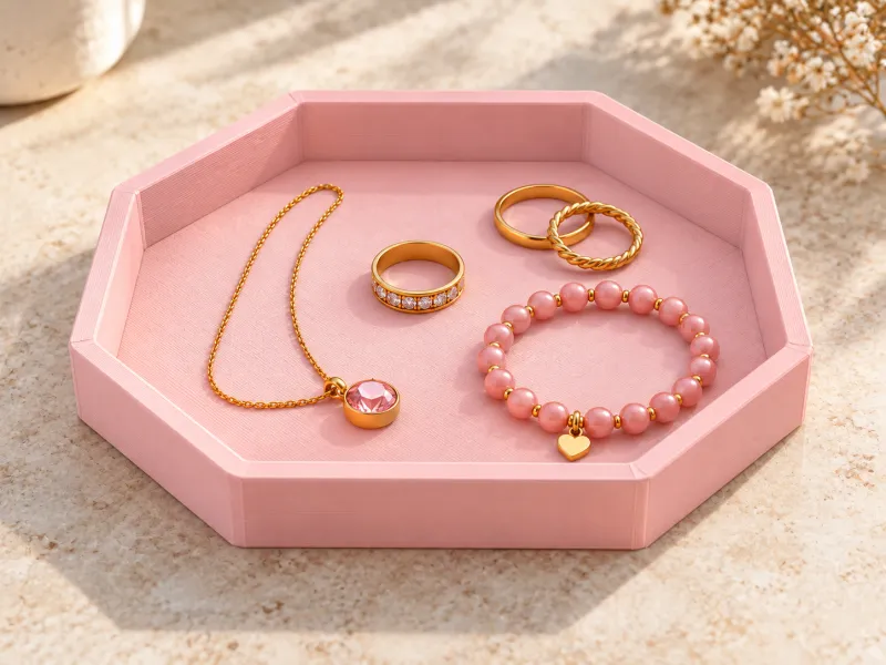 Chamfered Square Jewelry Tray