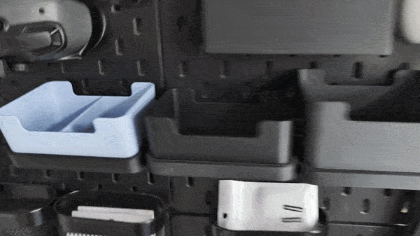 Ensemble de système d'organisation modulaire IKEA SKÅDIS, de nombreuses options