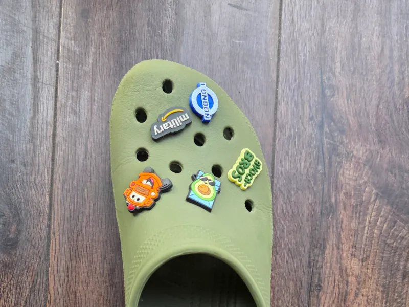 Iconic London Tube Sign Jibbit Croc Charm