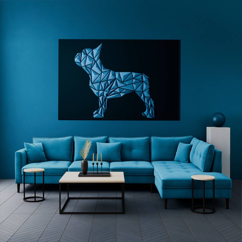 Bulldog francese da parete