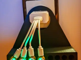 Holder for rechargeable batteries