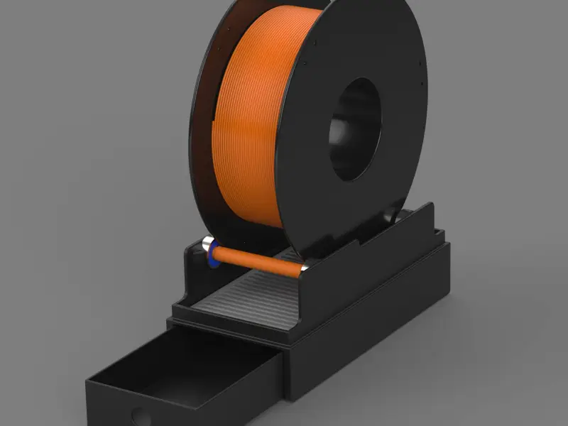 Soporte de filamento con almacenamiento de herramientas