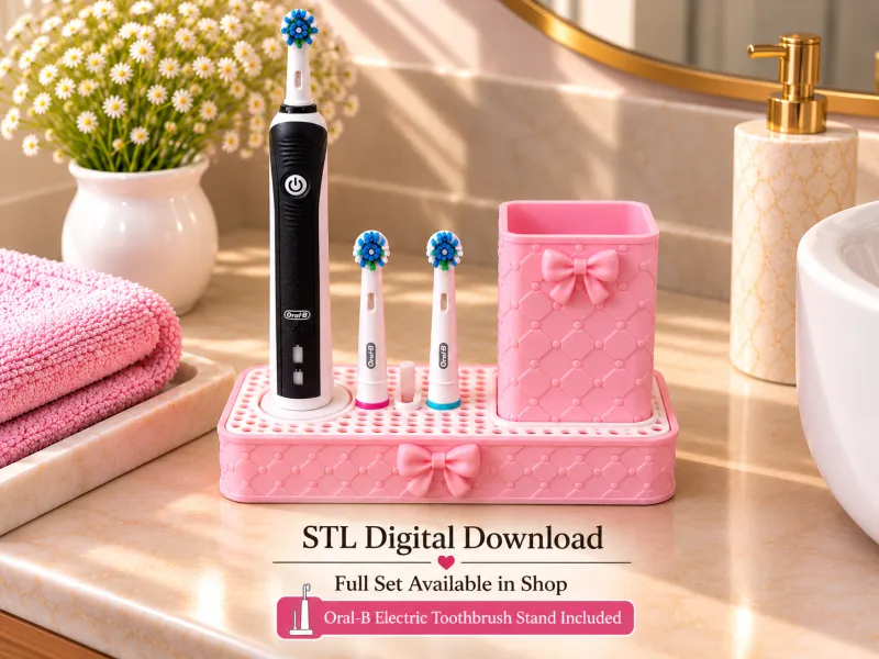 Soporte para cepillo de dientes eléctrico – Compatible con Oral-B