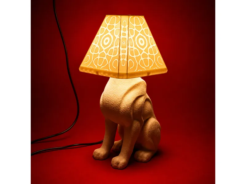 Sculptural Lion Lamp – 3D Printable Night Light, E14 LED