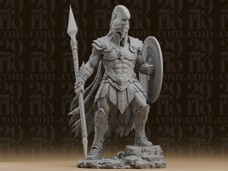 #277 スパルタの英雄戦士像