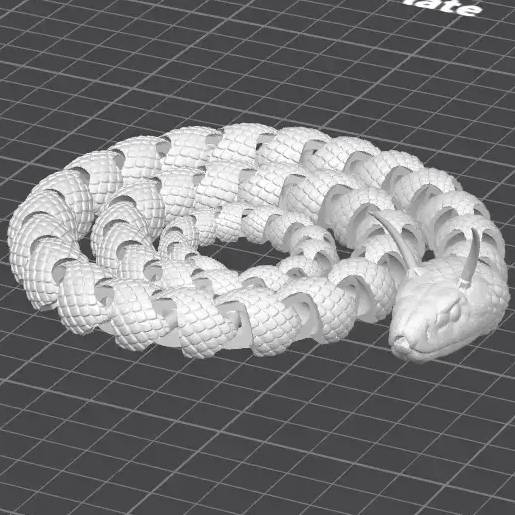 Home print settings: Articulated snake with horns k2 plus.3mf