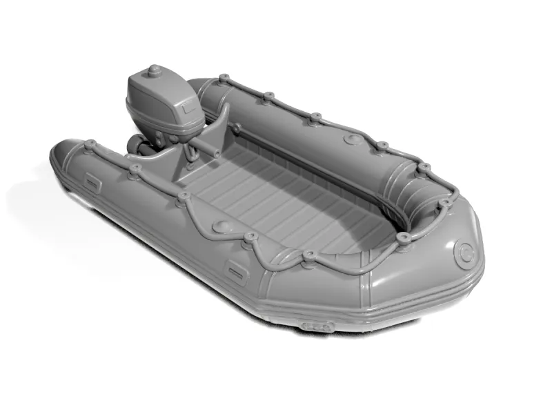 inflatable boat with motor