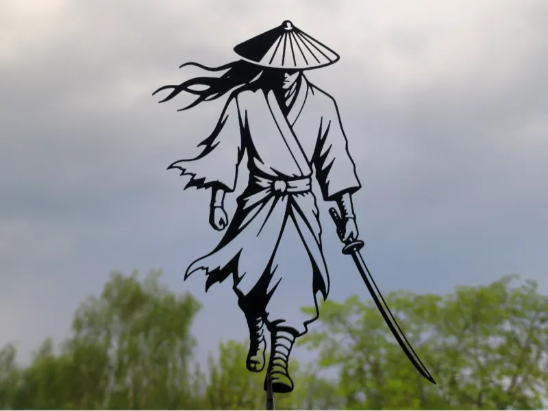 Samurai Warrior 2D Wall Art