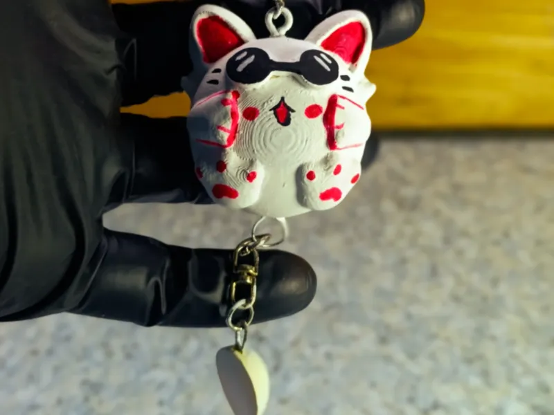🐾 Gojo Satoru Cat – Llavero / Figura STL (Jujutsu Kaisen)