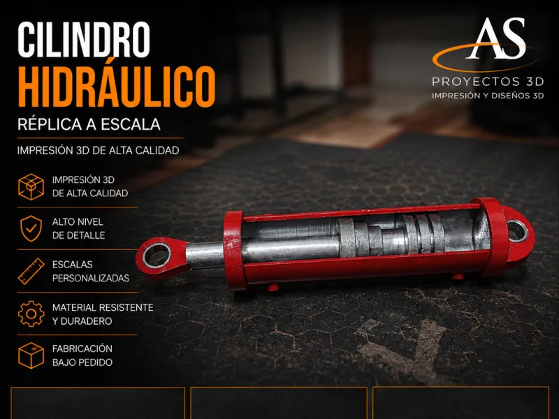 cilindro hidraulico  doble efecto1:16