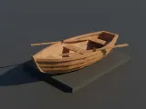 Low Poly Rowboat-0