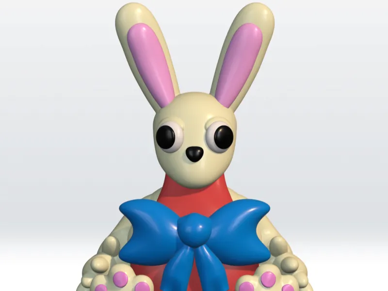 Easter Bunny 3D Model STL 99 nights in the forest 3mf