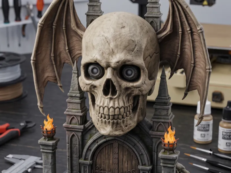 skull gate 3d model