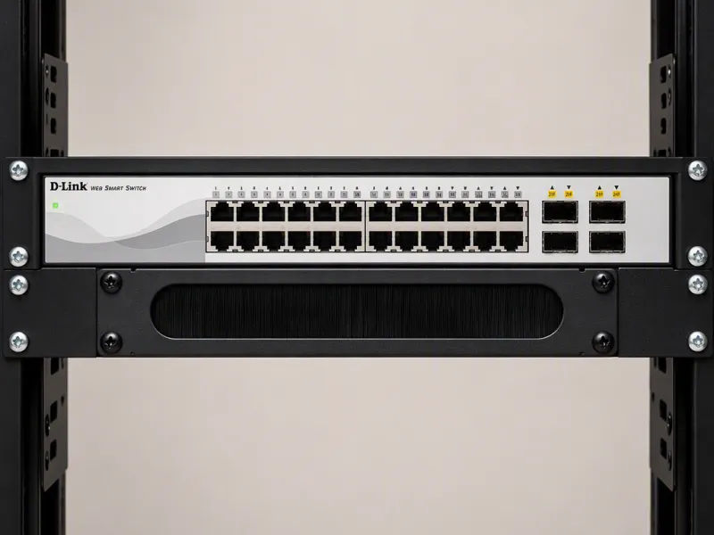 12" to 19" 1U (1 HE) Network Server Rack Adapter