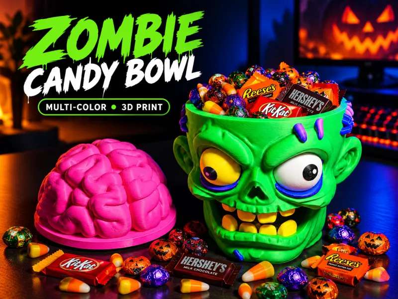 zombie Head candy bowl