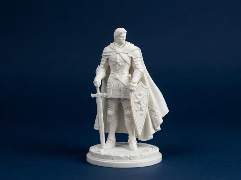 Modello 3D Decorativo Cavaliere Medievale Guerriero