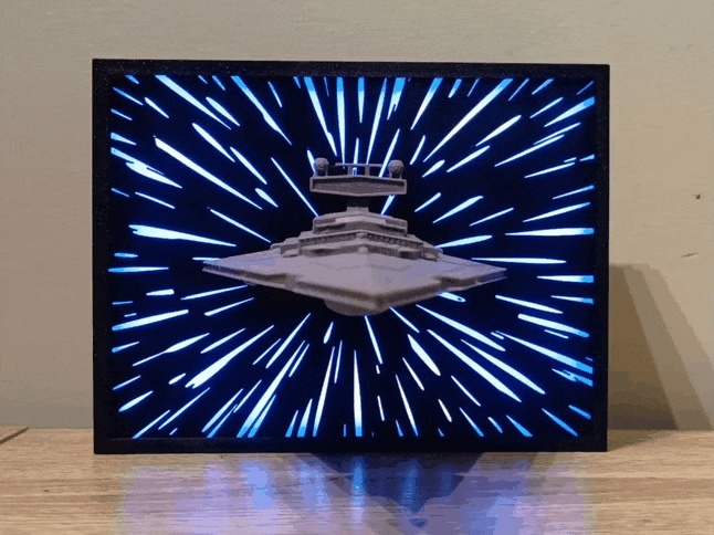 Star Wars Star Destroyer with LED Hyperspace