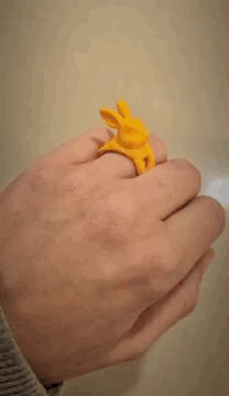 Cute Bunny Ring – 3D Printable Kids Gift or Mother's Day
