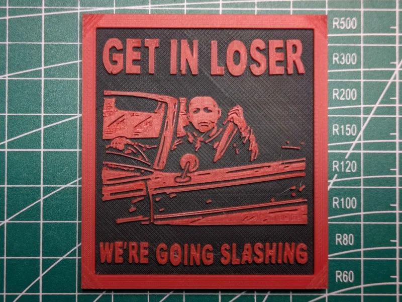Decorazione Magnete da Frigo Michael Myers "Get In Loser"