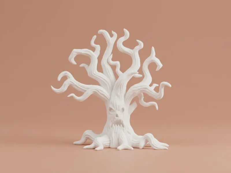 Evil Haunted Tree – Spooky Halloween Figurine