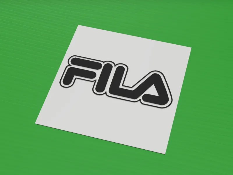 FILA Sportswear Logo Stencil