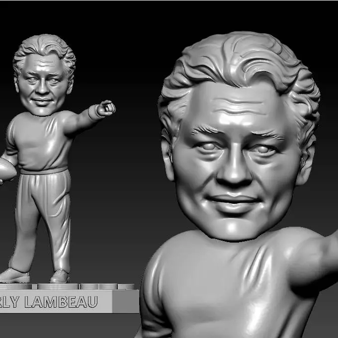 NFL - Curly Lambeau Bobbleheads statue - 3d Print